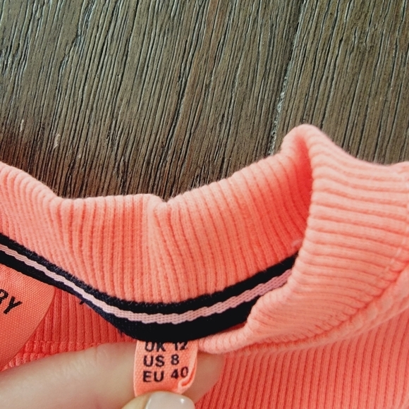 Superdry Cropped Rib T Shirt 8 - Picture 4 of 9